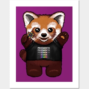 The Red Panda During Pride Month Posters and Art